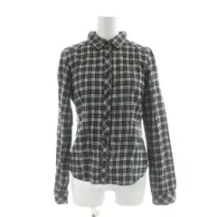 バーバリーブルーレーベル BURBERRY BLUE LABEL シャツ 38 紺 ネイビー チェック柄 長袖 /AP