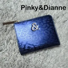 Pinky&Dianne ピンキーアンドダイアン 二つ折り財布 レザー ブルーのサムネイル