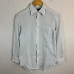 Maker's Shirt KAMAKURA 鎌倉シャツ 長袖シャツ サーマル ボタンダウン ホワイト ブルー メンズ 古着 シンプル シティーボーイ