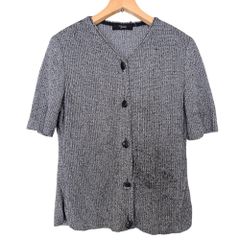 美品 ペプラム バイ ヨシキヒシヌマ 洗える シワ加工プリーツ 半袖