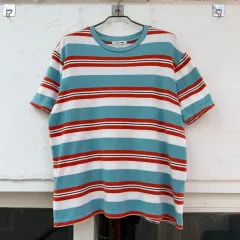 Global Work ストライプ 半袖T L