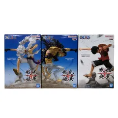 バンプレスト 戦光絶景 ワンピース ロブ・ルッチ ネコネコの実モデル ルフィ 2点 計3点セット フィギュア 未開封 O11135549