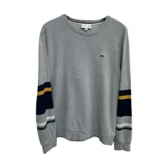 メンズ100/LACOSTE ラコステ COLORブロック グレー スウェット