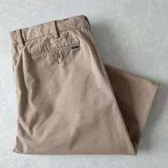 ■古着 POLO RALPH LAUREN ポロラルフローレン ポロチノ ツイルパンツ STRETCH SLIM FITベージュ W35L32【L6005】