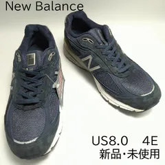 【新品未使用】ニューバランス M990NV4 NEW BALANCE M990 ネイビー 990 正規品 メンズ スニーカー 4E US8.0( 26.0cm )