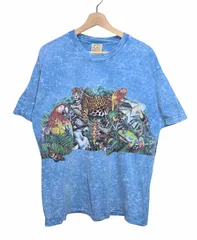 00s メキシコ製 HABITAT ハビタット タイダイ アニマルプリントTシャツのサムネイル