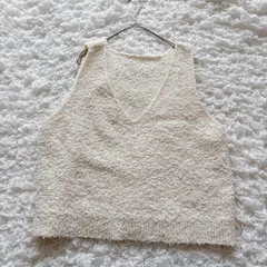 ディスコート　　discoat　　リボンヤーンベスト　シャギーベスト