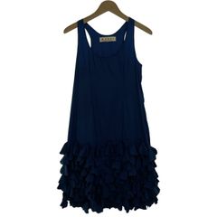 MARNI マルニ 綿100% フリル ノースリーブ ワンピース 40 M-L - メルカリ