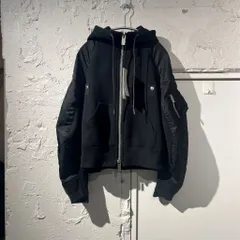 sacai サカイ 26SS Sponge Sweat Hoodie スウェットフーディ 26-08343 ブラック size.1 【表参道B04】のサムネイル
