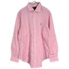美品 ポロラルフローレン シアサッカー シャツ XS ピンク ストライプ