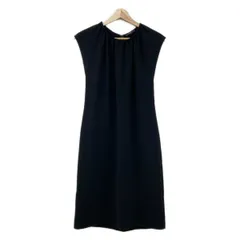 theory(セオリー) ワンピース サイズ0 XS レディース美品  - 黒 ノースリーブ/ひざ丈