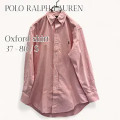 POLO RALPH LAUREN オックスフォードシャツ 37-80 メンズS相当 ピンク BD 刺繍ロゴ コットン 長袖