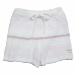 ジェラートピケ gelato pique 美品 21年 ショートパンツ ボーダー ルームウェア 部屋着 ロゴ刺繡 フリーサイズ ピンク ホワイト PWNP211008 /X