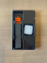 305R220 Apple Watch バンド シリコン磁気 グレー/オレンジ