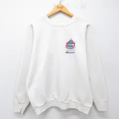 L/古着 フルーツオブザルーム 長袖 スウェット メンズ 80年代 80s スキー ラグラン クルーネック USA製 白 26mar25