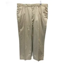 【中古】　POLO by RALPH LAUREN　スラックス　イージーパンツ　ボトムス　ジップフライ　無地　センタープレス　オーバーサイズ　古着　/1021