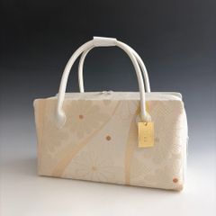 新品未使用 ！！刺繍入り！！京都 西陣 正絹 帯使用 利休バッグ　25121 新品未使用 ！！特別セール！！京都 西陣 正絹 帯使用 利休バッグ
