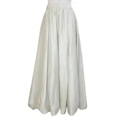 リランドチュール Rirandture 24AW サテンバルーンスカート ロング ギャザー 0 XS相当 オフホワイト /X