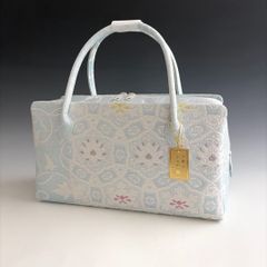 新品未使用品 京都 西陣織 弥栄織物 正絹帯地使用 利休バッグ 25128