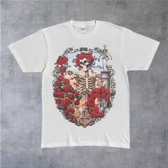 Grateful Dead グレイトフル・デッド 半袖 Tシャツ ホワイト バンド バンT BB084
