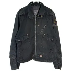 G-STAR RAW ジースターロウ ミリタリージャケット Y2K ブラック(メンズ M)中古 古着 X9474のサムネイル