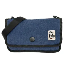 CHUMS(チャムス) ショルダーバッグ ネイビー×黒 ストラップ取り外し可 コットン