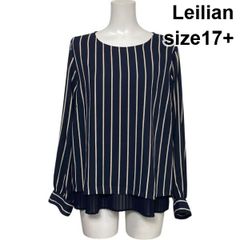Leilian 17+ トリアセテート ドルマンスリーブ ストレッチ ブラウス 