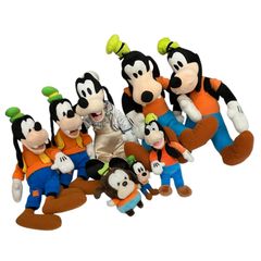 186001 Disney ディズニー グーフィー ぬいぐるみ 8点まとめ売り