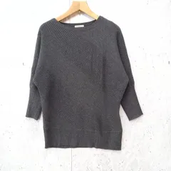 continuer de NICECLAUP コンティニュエドゥナイスクラップ ニット プルオーバー ドルマンスリーブ チュニック グレー Fサイズ ◎_〇◇