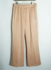 美品 PUMA プーマ T7 TRACK PANTS WIDE PUMA ライン トラック パンツ ジャージ 622913-89 サイズL 茶系 3032Q★2