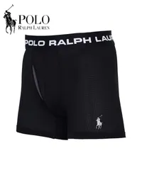 新品 未使用 並行輸入 POLO RALPH LAUREN ポロ ラルフローレン 下着 バラ売り Perfect Pouch Boxer Brief メンズ ロングボクサーパンツ 519057【メール便】 ブラックのサムネイル