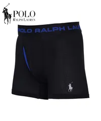 新品 未使用 並行輸入 POLO RALPH LAUREN ポロ ラルフローレン 下着 バラ売り Perfect Pouch Boxer Brief メンズ ロングボクサーパンツ 519057【メール便】 ブラックブルーのサムネイル