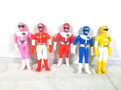 ソフビ 超新星フラッシュマン 5体セット バンダイ フィギュア 当時物