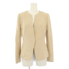 セルフォード CELFORD ノーカラージャケット 七分袖 ベージュ /KH