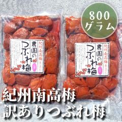 ⑧ 紀州南高梅 訳あり 梅と天日塩と紫蘇だけで漬けた 種ぬきしそ漬け梅