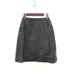 CHANEL シャネル レザースカート サイズ:36 ココマーク/カーフスキン/台形スカート P20261V01181/02A   ブラウン レディース / 240001198711のサムネイル