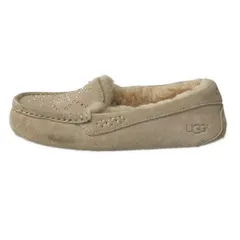 UGG(アグ) フラットシューズ JAPAN23 レディース アンスレー クリスタル ダイヤモンド 1012885 ベージュ ムートン