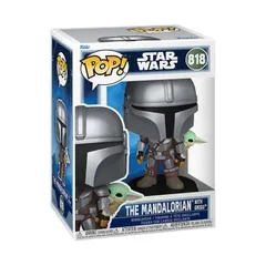 【新品/正規代理店】 FUNKO Pop! ファンコ ポップ スター・ウォーズ マンダロリアン＆グローグー (背中) フィギュア