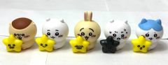 치이카와 별과 함께 라이트 전 5종 컴플리트 세트 치이카와 별/하치와레와 별/토끼와 별/쿠리만쥬와 별/치이카와 검은 별 가챠가챠 캡슐 토이 4/17