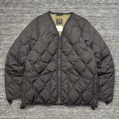 TAION MILITARY W-ZIP TAION-101ZML-1 L タイオン ミリタリー ジップ ダウン ジャケット ブラック ■