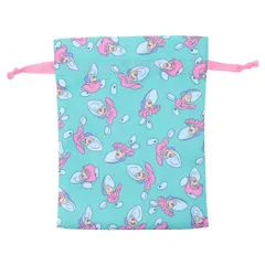 【メール便】ふしぎの国のアリス 巾着袋 トラベル巾着 ベビーオイスターズ ふわふわ ディズニー スモールプラネット 旅行仕分け袋 小物入れ キャラクター グッズ 