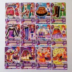 ⑨ 紅林珠璃 12枚セット チリゴールドスカート チリゴールドサンダル ブラウンカウガールスカート ダブルカラーウエスタンブーツ ローズレーシートップス パープルエナメルロングブーツ エスニックラフカーディガン ほか ／ アイカツ！Aikatsu！