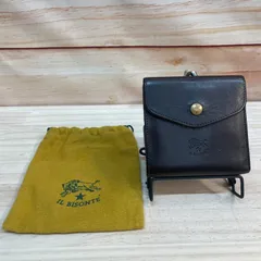 ILBISONTE イルビゾンテ がま口 二つ折り財布 レザー 保存袋付き