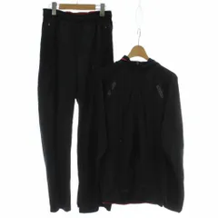 ナイキ NIKE スポーツウエア 上下セット ジャージ トップス S ボトムス M 黒 ブラック 長袖 ジップアップ 無地 /GG ■MA