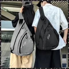 ワンショルダーテックバッグ軽量涙型バッグ ボディバッグ 韓国風 肩掛けバッグ 大容量 スポーティー鞄 カジュアル メッセンジャーバッグ ナイロン アウトドアバッグ ユニセックスバッグ スリングバッグ黒 大きめ 斜めがけ鞄 送料無料