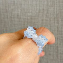 11-12号】チェコビーズリング＊ハンドメイド - メルカリ