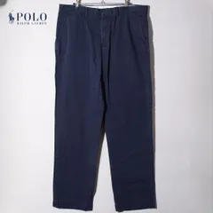 90s ポロラルフロレーン Polo by Ralph Lauren ポロチノ チノパン W36 L34 ネイビー ヴィンテージ ストリート オーバーサイズ アメカジ 00s POLO CHINO古着 F116
