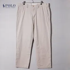 ポロラルフローレン POLO RALPH LAUREN ポロチノ チノパンツ W36 L30 アイボリー オーバーサイズ ストリート アメカジ POLO CHINO 古着 E513のサムネイル