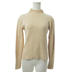 カスタネ Kastane リブ ニット カットソー 長袖 ボトルネック F ベージュ 0926 ■YHS4