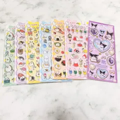 7枚　 フォロー割　サンリオ　クロミ キラキラジュエルシール　正規品　匿名　たまごあし 送料無料　シール ぷっくりシール ぷくぷくシール ごほうび 3D立体 シール帳 かわいい ぷっくり シール交換 女の子 小学生 女子 コレクション デコ　文房具